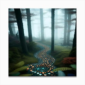 Path In The Woods Canvas Print