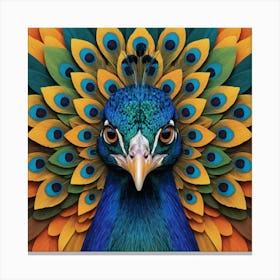 Peacock 20 Canvas Print