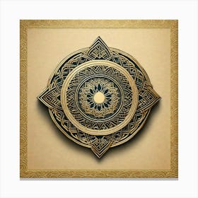 tan design Canvas Print