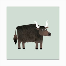 Yak Looking Puzzled Canvas Print