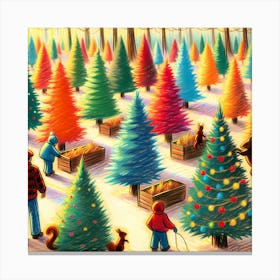 Super Kids Creativity:Christmas Trees Canvas Print