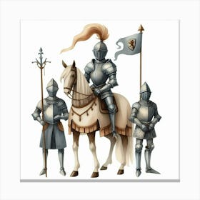 Medieval knight 6 Canvas Print
