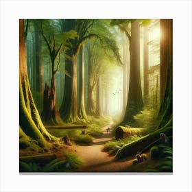 Forest Path Canvas Print