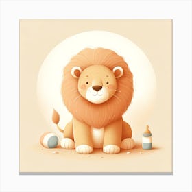 Cute Lion 1 Canvas Print