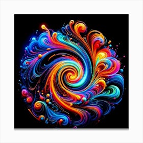 Colorful Swirl Lienzo