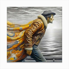 Man In A Coat Canvas Print