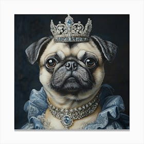 Regal Pug 4 Canvas Print