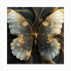 Golden Butterfly Canvas Print