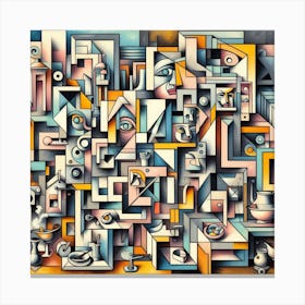 Cubist style 2 Canvas Print