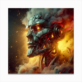 Terminator Art Canvas Print
