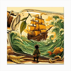 Ship In A Bottle Canvas Print