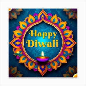 Happy Diwali Canvas Print