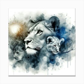 Creative Wild Animal Representation 90 Canvas Print