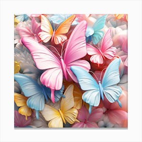 Colorful Butterflies 30 Canvas Print