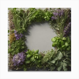 Herb Wreath Canvas Print