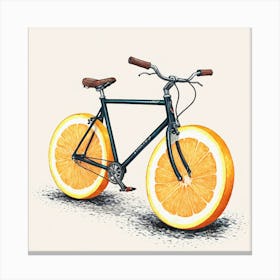 Orange Bike 3 Canvas Print