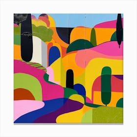 Abstract Park Collection Ibirapuera Park Lisbon Portugal 2 Canvas Print