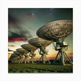 Satellites In The Sky Canvas Print