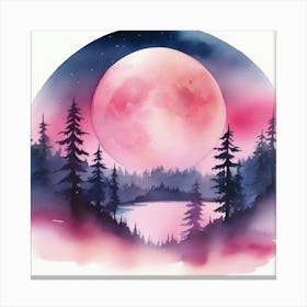 Full Moon In The Forest Toile