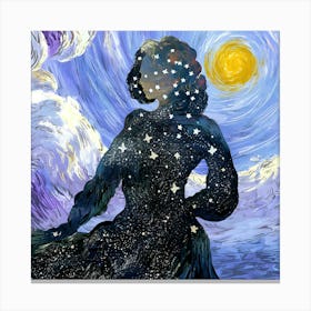 Venus In The Night Sky Canvas Print