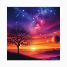 Tree In The Sky 34 Canvas Print