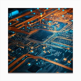 Circuit Board 6 Canvas Print