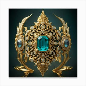 Emerald Cuff Canvas Print