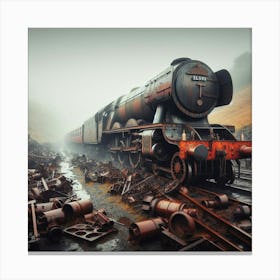 Train Wreck Canvas Print