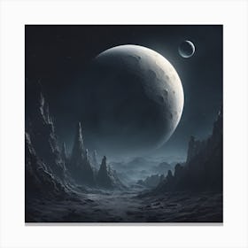 Space Landscape Canvas Print