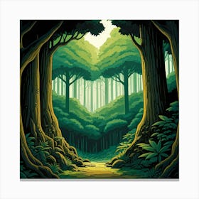 Tall trees Canvas Print