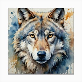 Wolf Painting Canvas Print