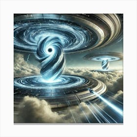 Vortex Gates Atmospheric Vortex Travel Canvas Print