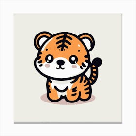 Cute Tiger 10 Canvas Print