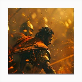 Ramayana Battle Scene Canvas Print