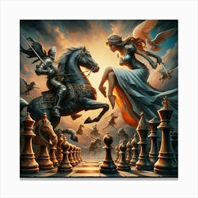 Knights Of Chess20 Canvas Print