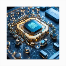 Chip On A Circuit Board 1 Canvas Print
