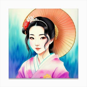 Geisha Japanese Tradition Canvas Print