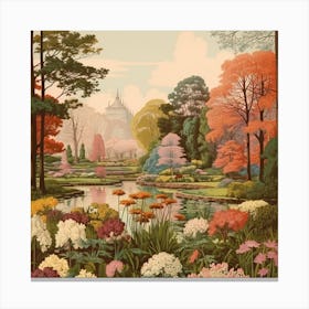 Netherlands Garden In Bloom Canvas Print