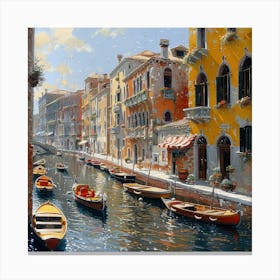 Venice Canal Canvas Print