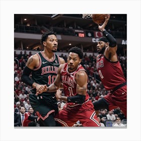 Derrick Rose AI Canvas Print