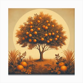 Orange Tree Canvas Print