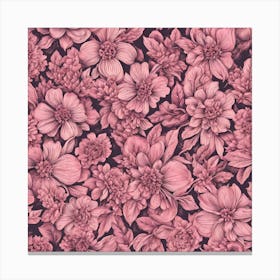 Pink Flowers Canvas Print