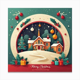 Christmas Village 2 Canvas Print