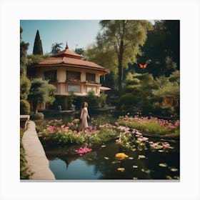 Asian Garden 1 Canvas Print