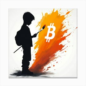 Bitcoin Painting 9 Canvas Print