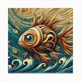 Fish In The Ocean Canvas Print