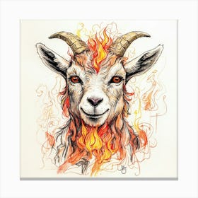 Goat Art 7 Canvas Print