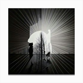 Firefly Super Black, Hyper White, Daylight, Contrast, Monochrome, Minimalistic, Bold, Dramatic, High (2) Canvas Print