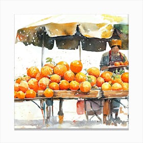 Orange Stand Canvas Print