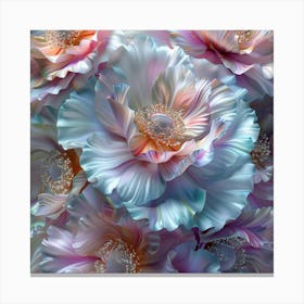 Abstract Flowers 3 Canvas Print